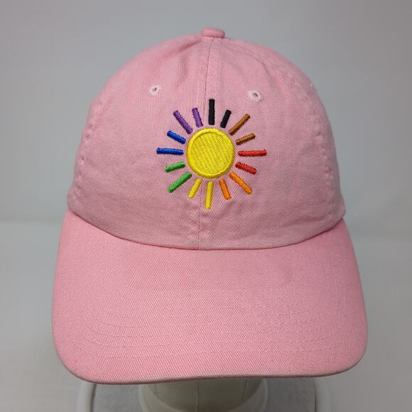 Born To Shine Strapback Baseball Cap Pink One Size Adjustable Embroidered Ha - Picture 2 of 10